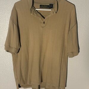 Summa Men's Casual Button Down Shirt - Tan